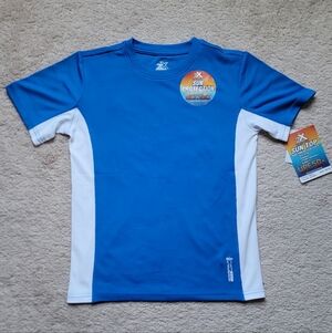 Kids Blue and White Sun Protection Swim T